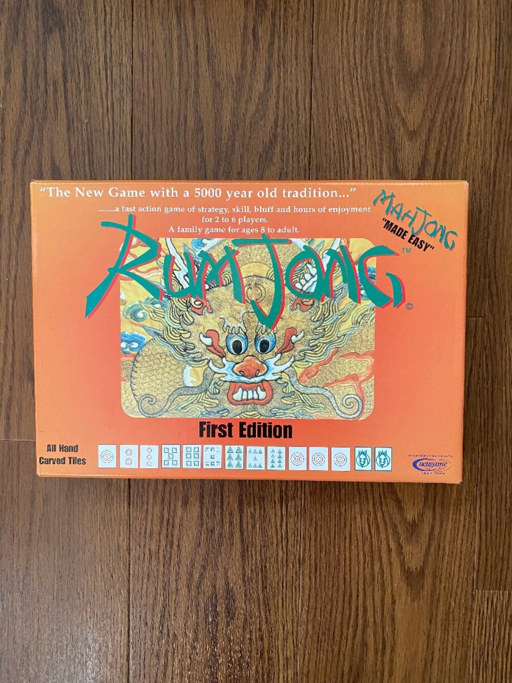 🇨🇦 Rare Vintage Rum Jong First Edition Board Game - Mahjong Made Easy Complete